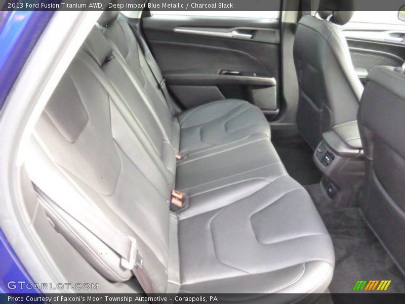 Deep Impact Blue Metallic / Charcoal Black 2013 Ford Fusion Titanium AWD
