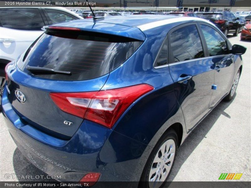 Windy Sea Blue / Beige 2016 Hyundai Elantra GT