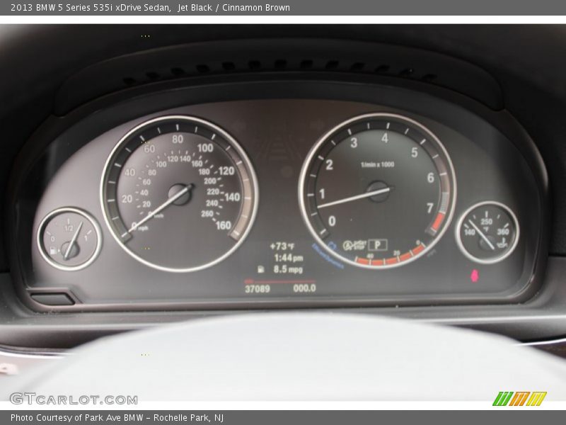 Jet Black / Cinnamon Brown 2013 BMW 5 Series 535i xDrive Sedan