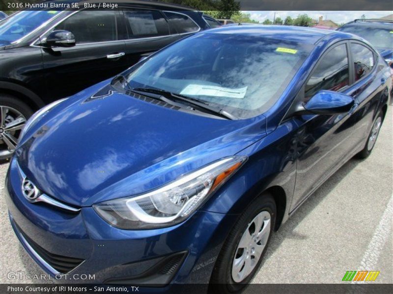 Blue / Beige 2016 Hyundai Elantra SE