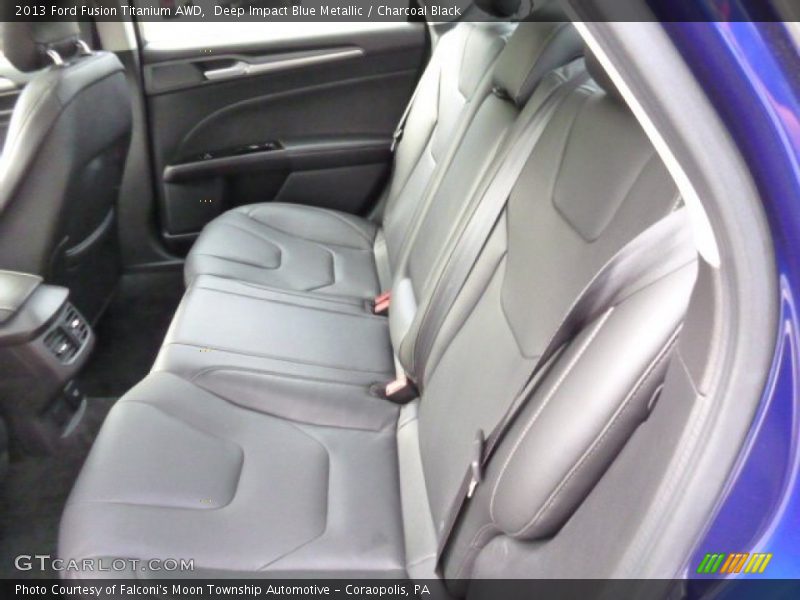 Deep Impact Blue Metallic / Charcoal Black 2013 Ford Fusion Titanium AWD
