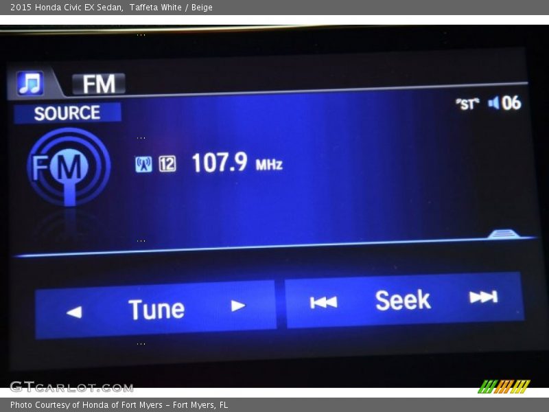 Taffeta White / Beige 2015 Honda Civic EX Sedan