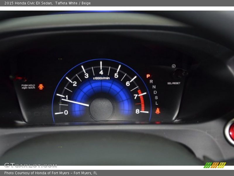 Taffeta White / Beige 2015 Honda Civic EX Sedan