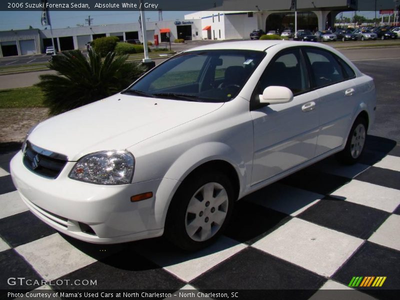 Absolute White / Grey 2006 Suzuki Forenza Sedan