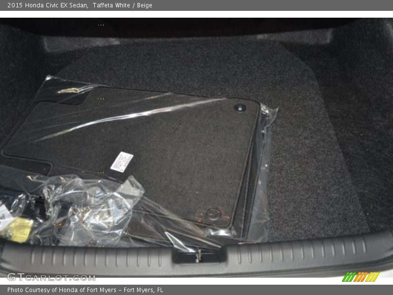 Taffeta White / Beige 2015 Honda Civic EX Sedan