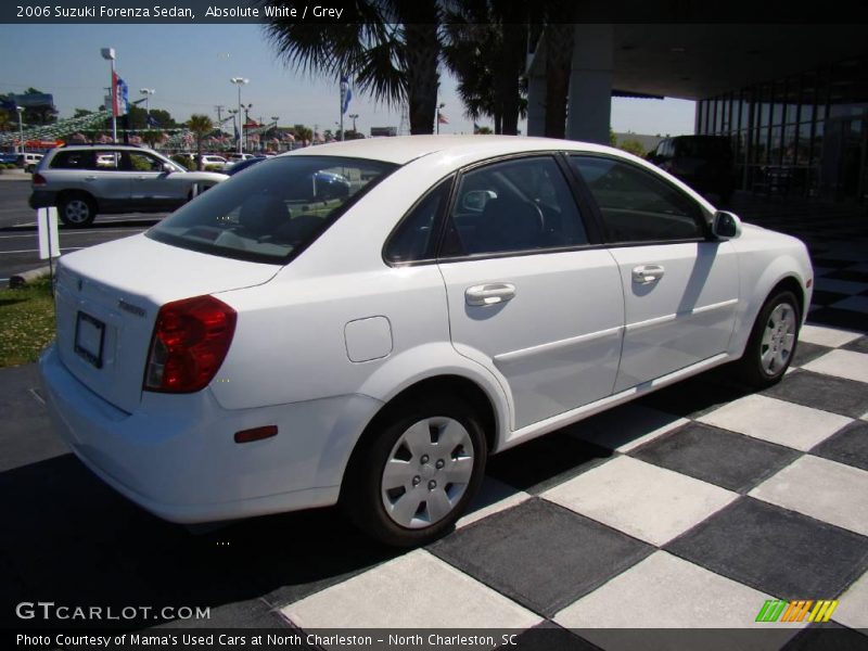 Absolute White / Grey 2006 Suzuki Forenza Sedan
