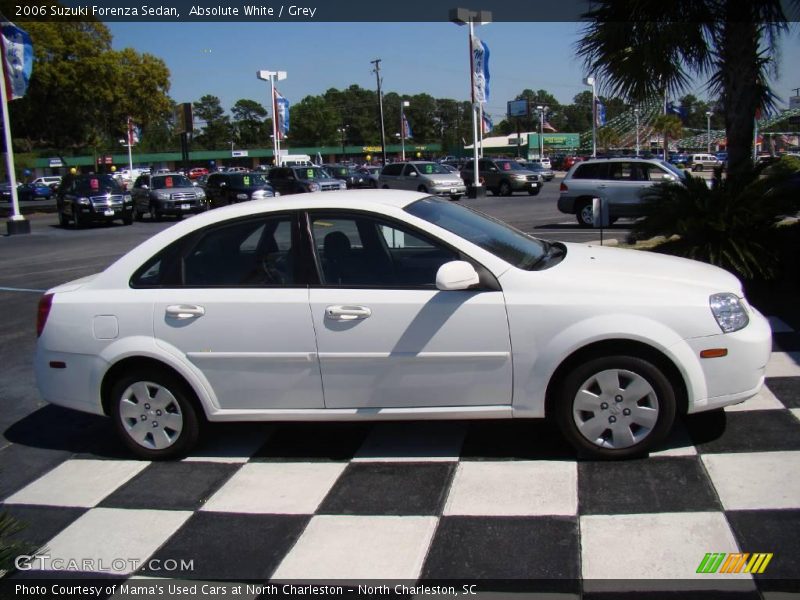 Absolute White / Grey 2006 Suzuki Forenza Sedan