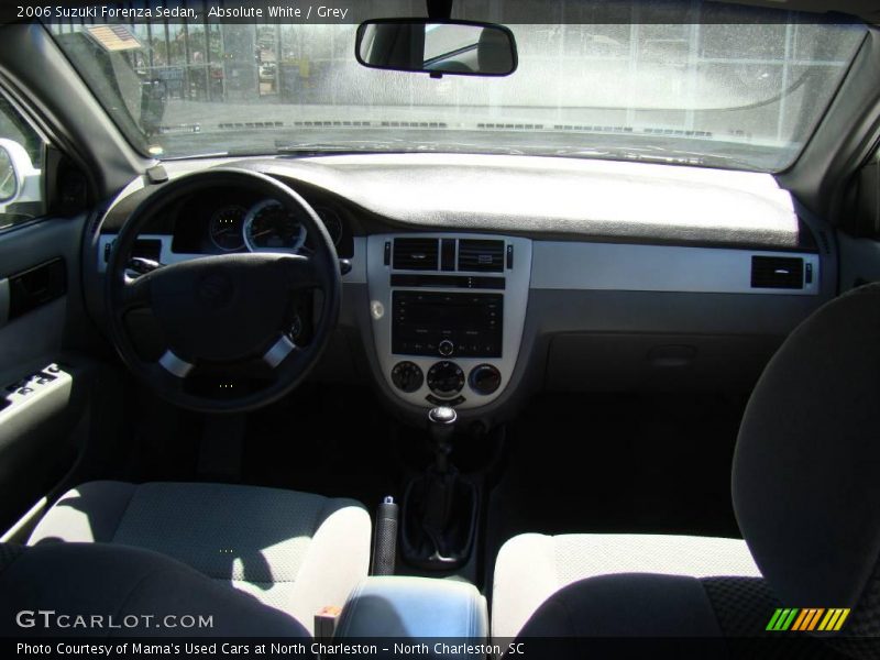 Absolute White / Grey 2006 Suzuki Forenza Sedan