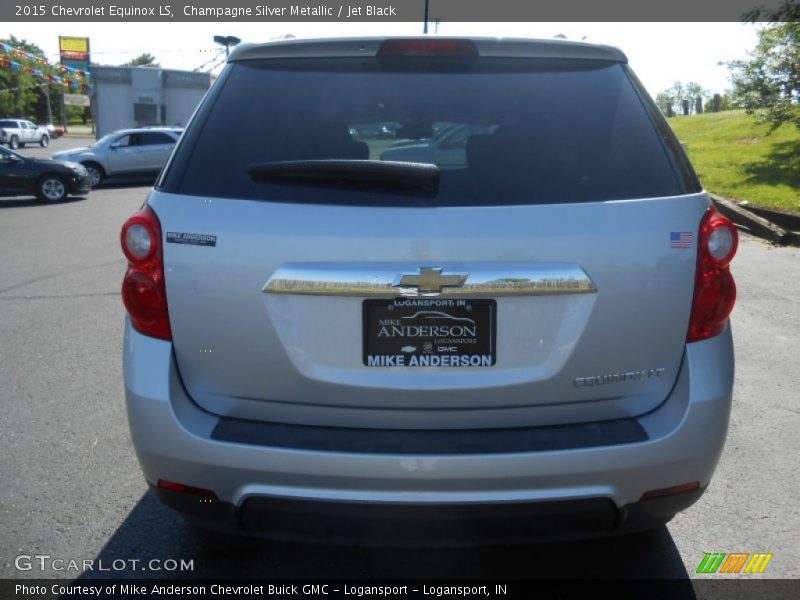 Champagne Silver Metallic / Jet Black 2015 Chevrolet Equinox LS