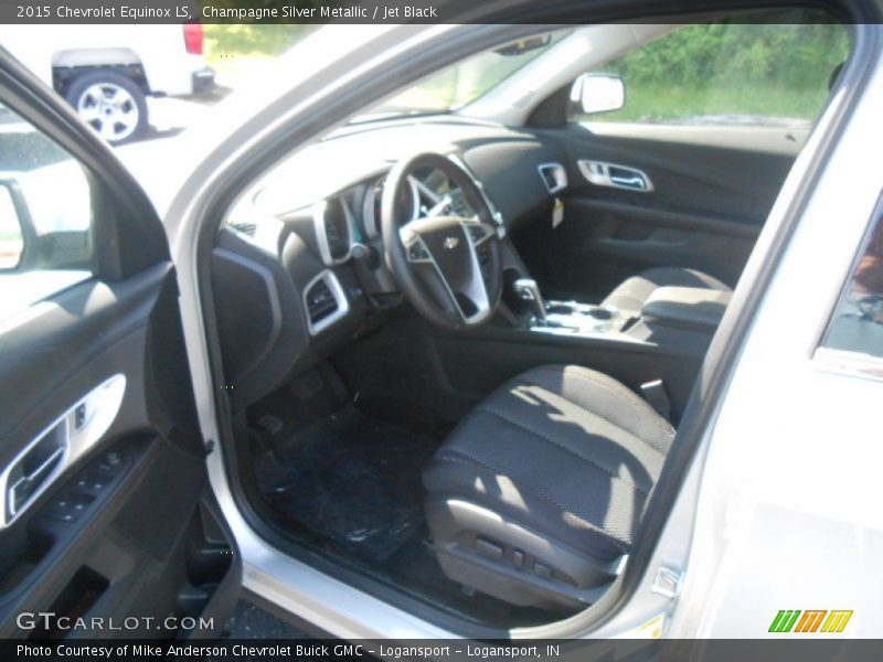 Champagne Silver Metallic / Jet Black 2015 Chevrolet Equinox LS