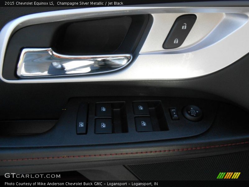 Champagne Silver Metallic / Jet Black 2015 Chevrolet Equinox LS
