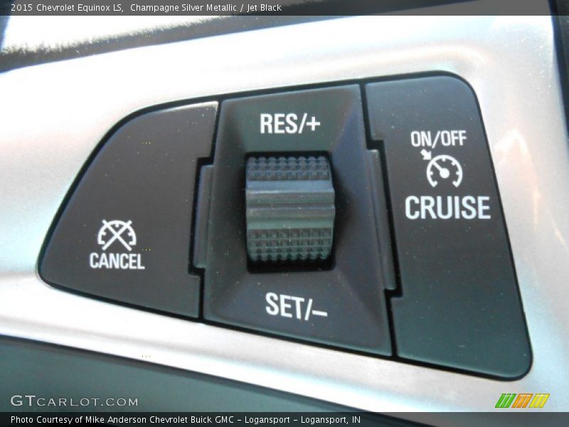 Champagne Silver Metallic / Jet Black 2015 Chevrolet Equinox LS