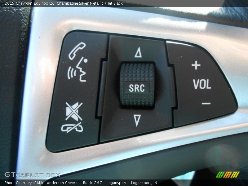 Champagne Silver Metallic / Jet Black 2015 Chevrolet Equinox LS