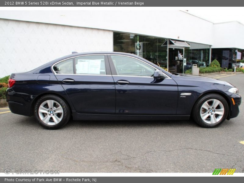 Imperial Blue Metallic / Venetian Beige 2012 BMW 5 Series 528i xDrive Sedan