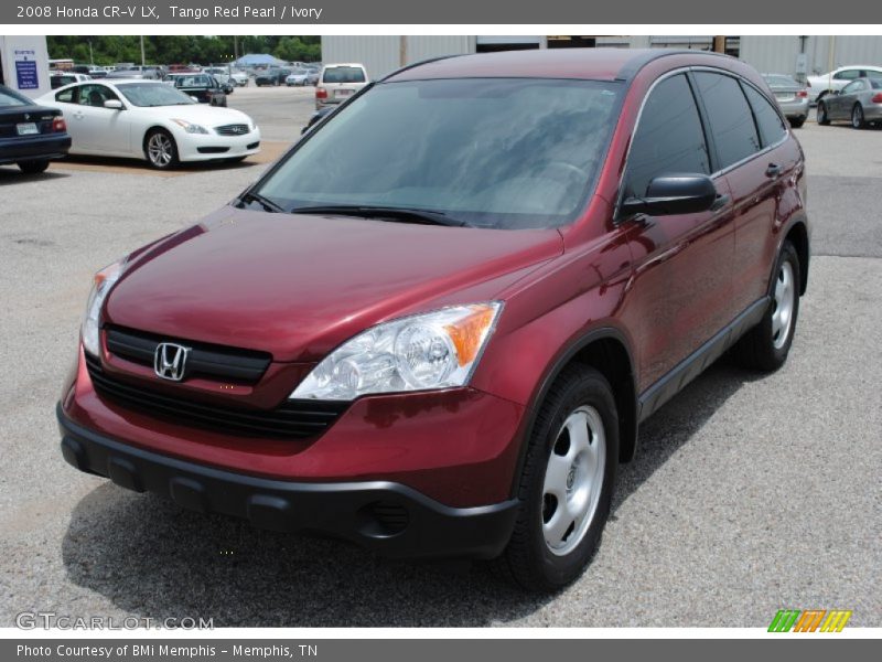 Tango Red Pearl / Ivory 2008 Honda CR-V LX