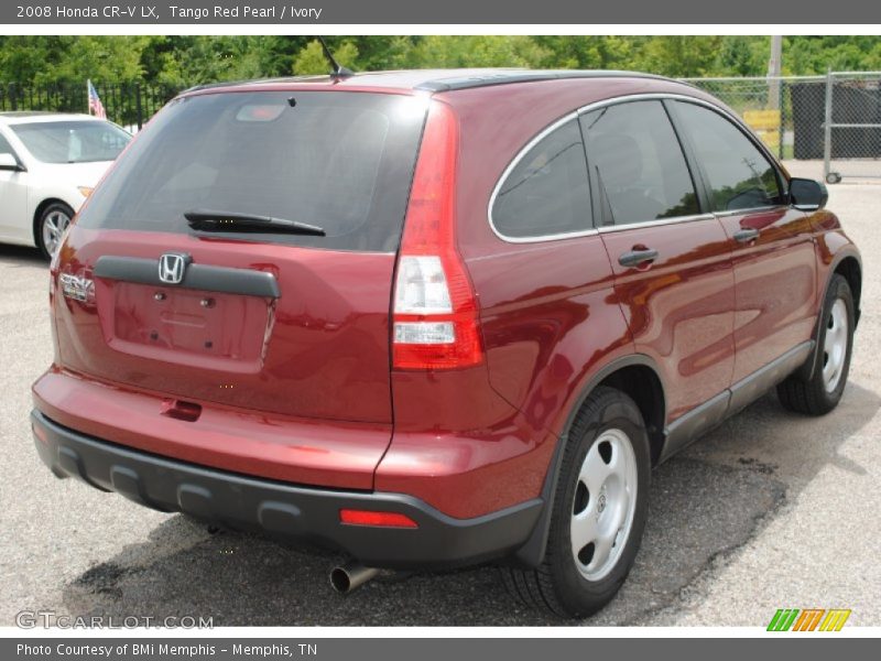 Tango Red Pearl / Ivory 2008 Honda CR-V LX