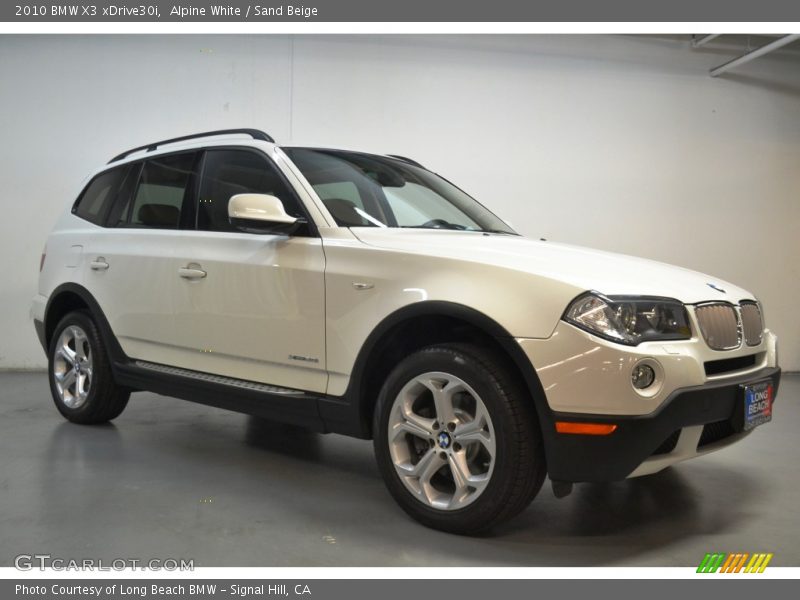 Alpine White / Sand Beige 2010 BMW X3 xDrive30i