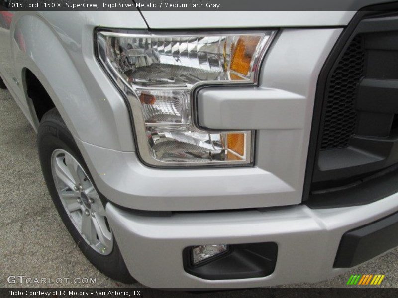 Ingot Silver Metallic / Medium Earth Gray 2015 Ford F150 XL SuperCrew
