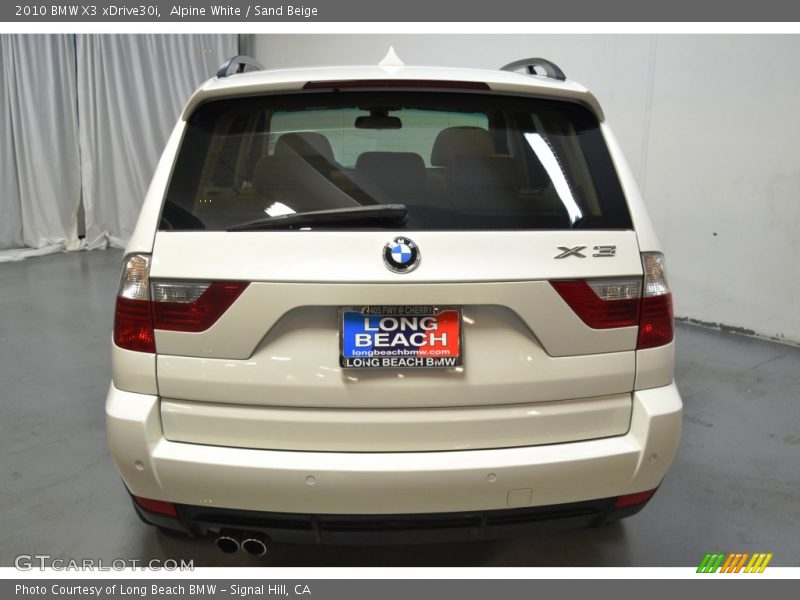 Alpine White / Sand Beige 2010 BMW X3 xDrive30i