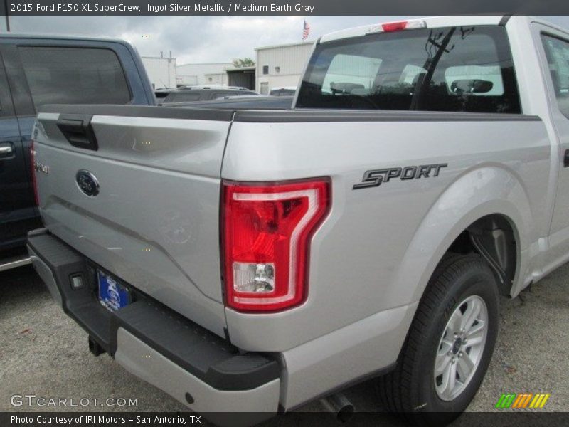 Ingot Silver Metallic / Medium Earth Gray 2015 Ford F150 XL SuperCrew
