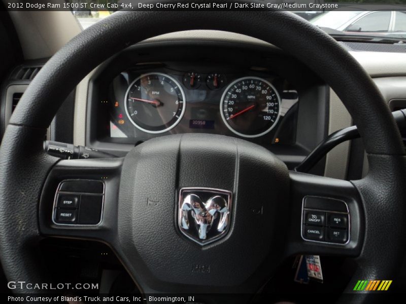 Deep Cherry Red Crystal Pearl / Dark Slate Gray/Medium Graystone 2012 Dodge Ram 1500 ST Crew Cab 4x4