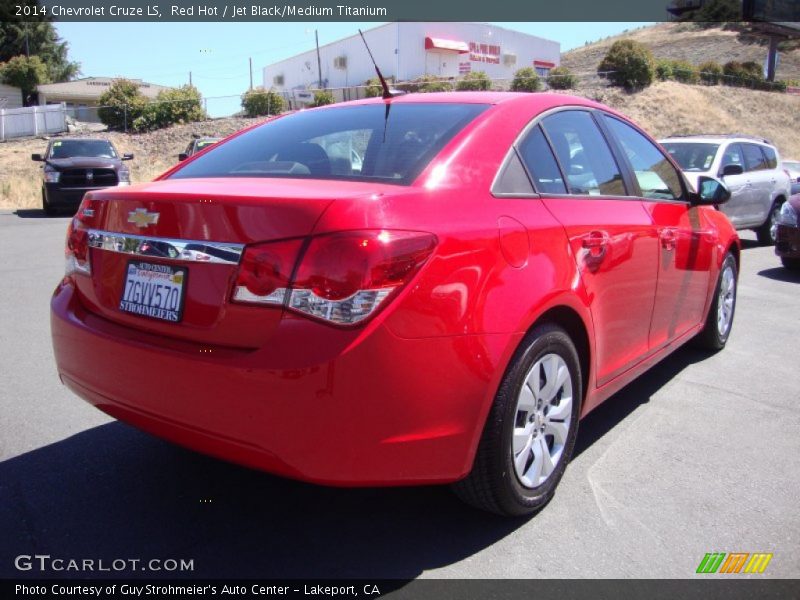 Red Hot / Jet Black/Medium Titanium 2014 Chevrolet Cruze LS