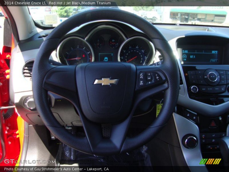 Red Hot / Jet Black/Medium Titanium 2014 Chevrolet Cruze LS