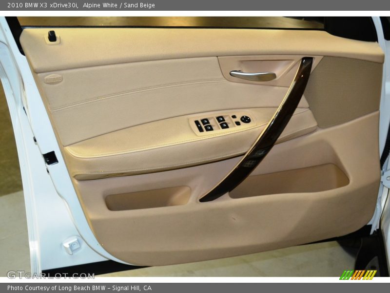 Alpine White / Sand Beige 2010 BMW X3 xDrive30i