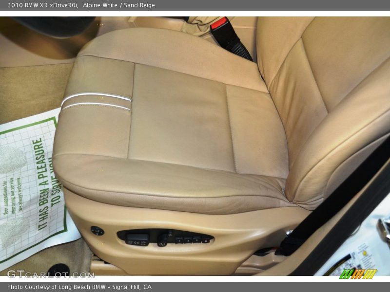 Alpine White / Sand Beige 2010 BMW X3 xDrive30i