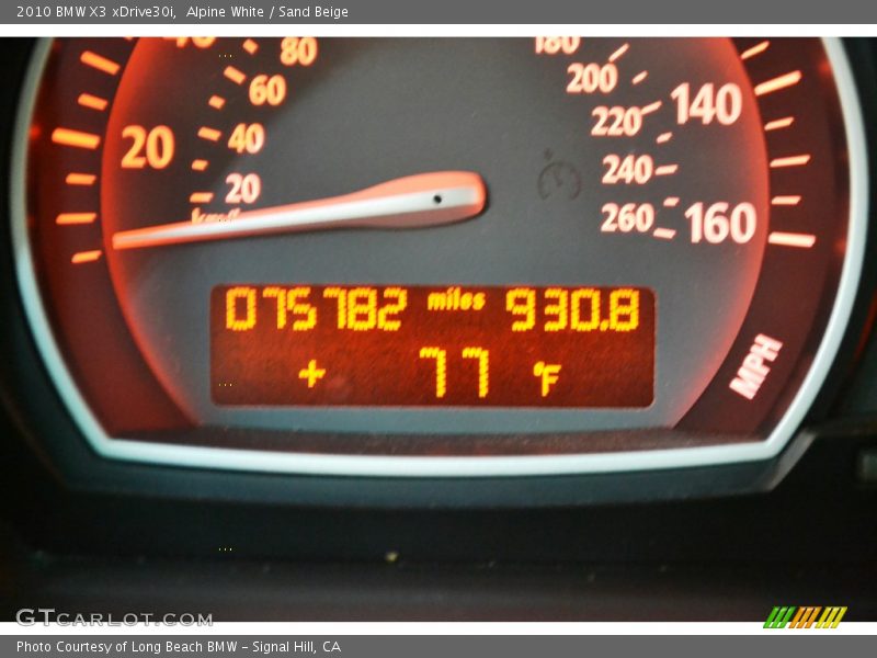 Alpine White / Sand Beige 2010 BMW X3 xDrive30i