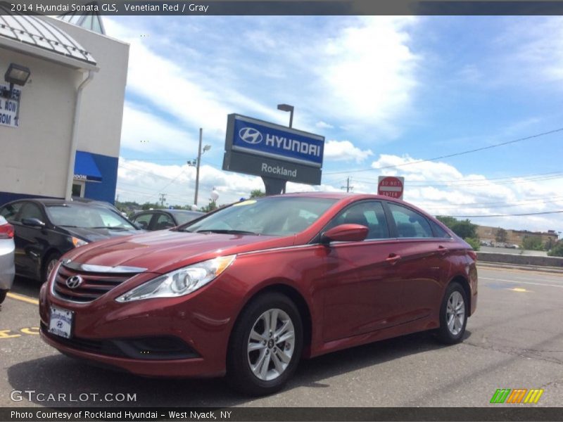 Venetian Red / Gray 2014 Hyundai Sonata GLS