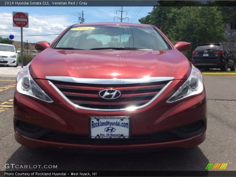 Venetian Red / Gray 2014 Hyundai Sonata GLS