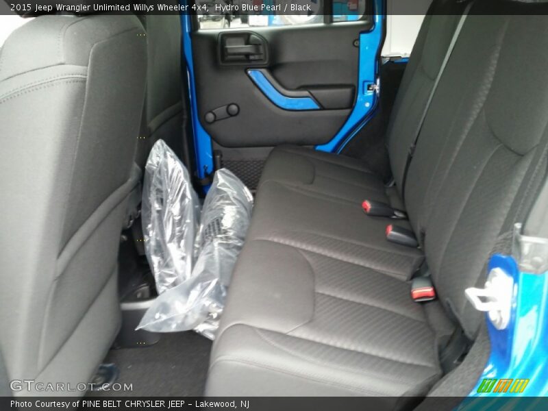 Hydro Blue Pearl / Black 2015 Jeep Wrangler Unlimited Willys Wheeler 4x4