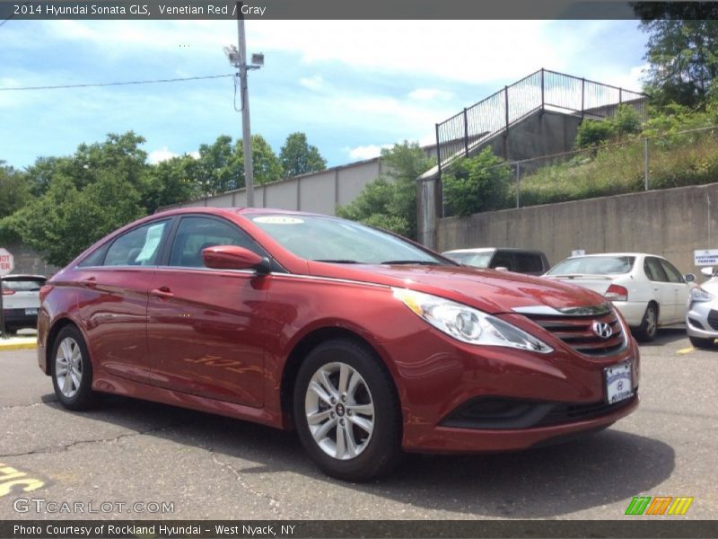 Venetian Red / Gray 2014 Hyundai Sonata GLS