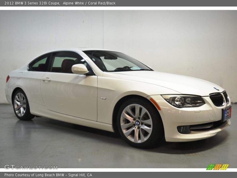 Alpine White / Coral Red/Black 2012 BMW 3 Series 328i Coupe