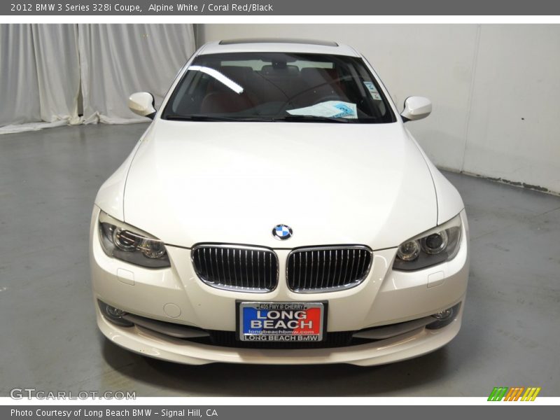 Alpine White / Coral Red/Black 2012 BMW 3 Series 328i Coupe