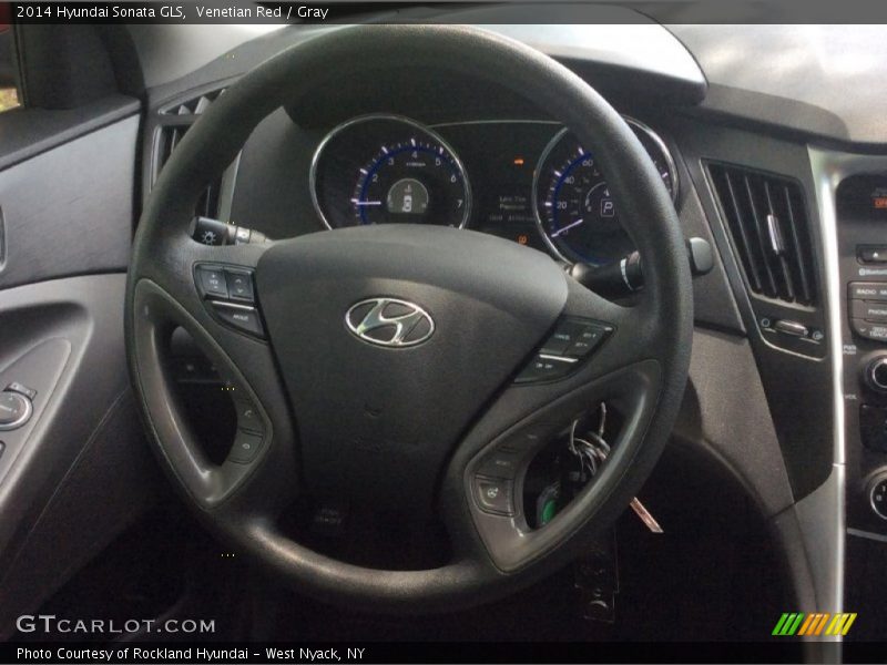 Venetian Red / Gray 2014 Hyundai Sonata GLS