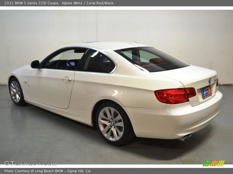 Alpine White / Coral Red/Black 2012 BMW 3 Series 328i Coupe