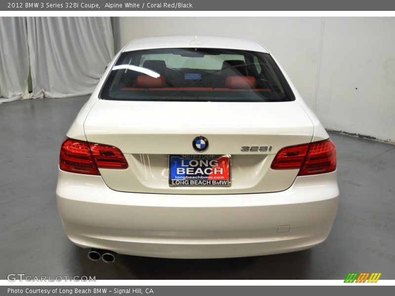 Alpine White / Coral Red/Black 2012 BMW 3 Series 328i Coupe