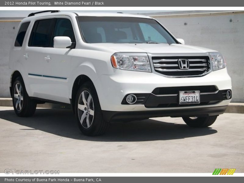 White Diamond Pearl / Black 2012 Honda Pilot Touring