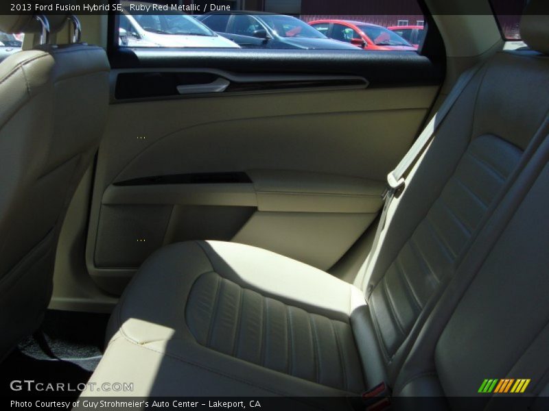 Ruby Red Metallic / Dune 2013 Ford Fusion Hybrid SE