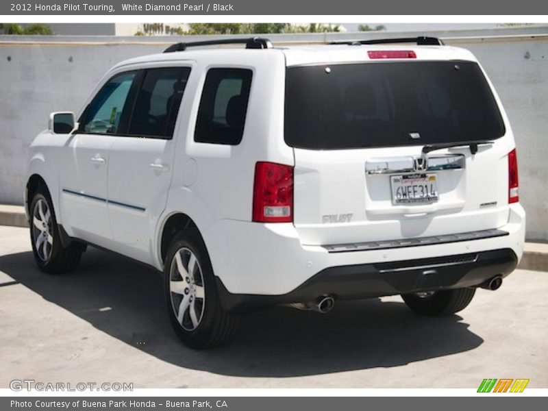 White Diamond Pearl / Black 2012 Honda Pilot Touring