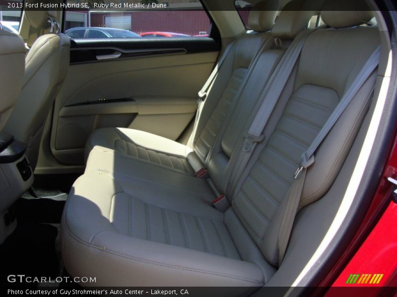 Ruby Red Metallic / Dune 2013 Ford Fusion Hybrid SE
