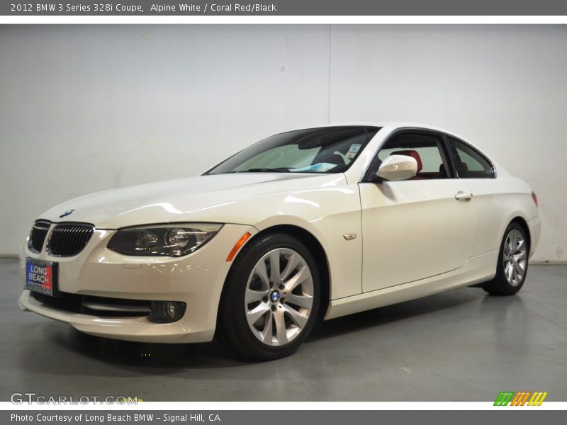 Alpine White / Coral Red/Black 2012 BMW 3 Series 328i Coupe