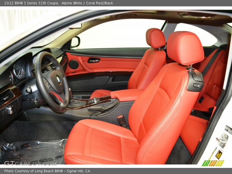Alpine White / Coral Red/Black 2012 BMW 3 Series 328i Coupe
