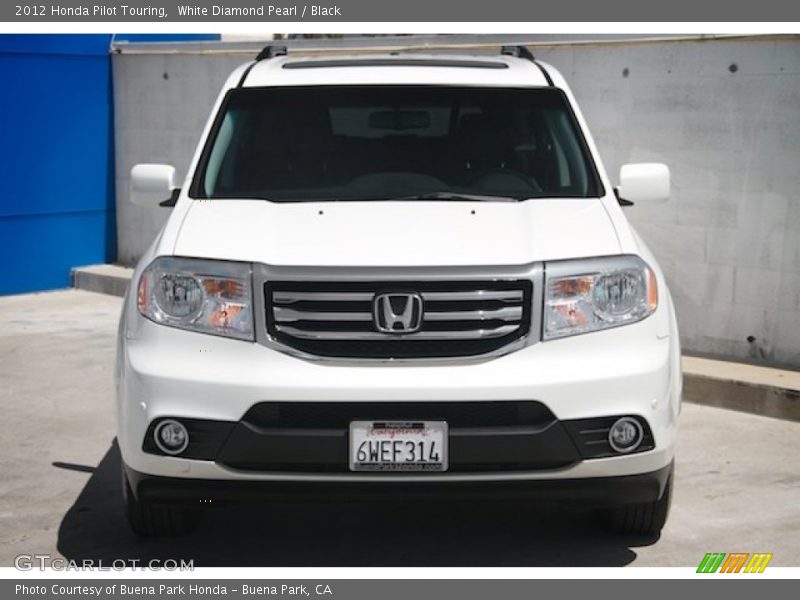 White Diamond Pearl / Black 2012 Honda Pilot Touring