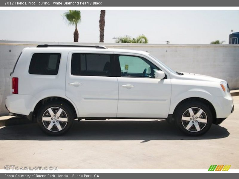 White Diamond Pearl / Black 2012 Honda Pilot Touring