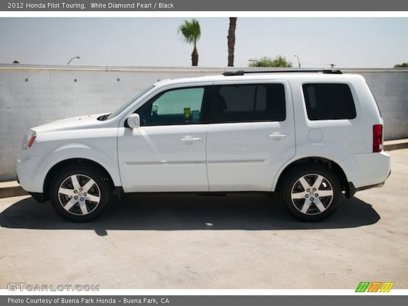 White Diamond Pearl / Black 2012 Honda Pilot Touring