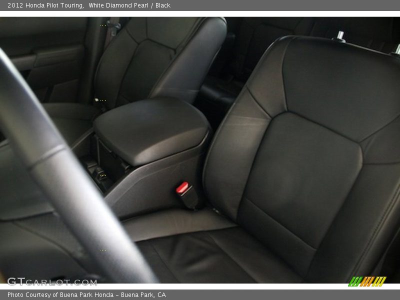 White Diamond Pearl / Black 2012 Honda Pilot Touring