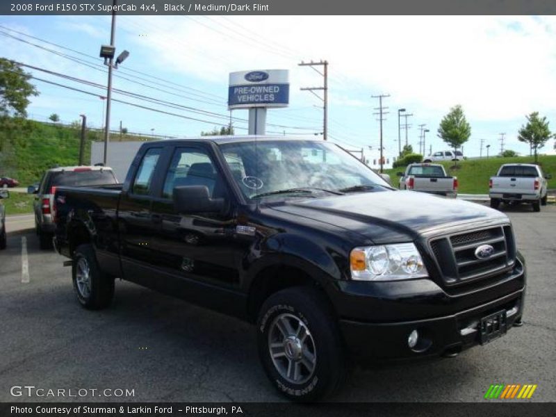Black / Medium/Dark Flint 2008 Ford F150 STX SuperCab 4x4